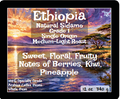 Ethiopia Natural Sidamo Durato Bombe Kontama GR1 label