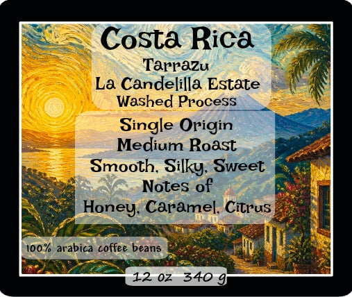 Costa Rica Tarrazu La Candelilla Estate Washed - $18.00/12 oz